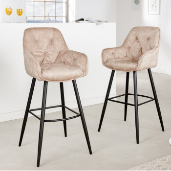 Barová stolička 41958 Milano Zamat Champange Barová stolička 41958 Milano Zamat Champange