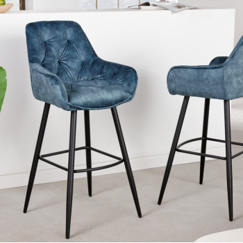 Barová stolička 41961 Milano Zamat Petrol Barová stolička 41961 Milano Zamat Petrol