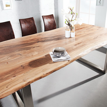 Jedálenský stôl 35943 160x90cm Masív drevo Acacia