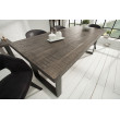 Jedálenský stôl 38655 160x90cm Masív drevo Mango šedé - PRODUKT JE SKLADOM - 2Ks