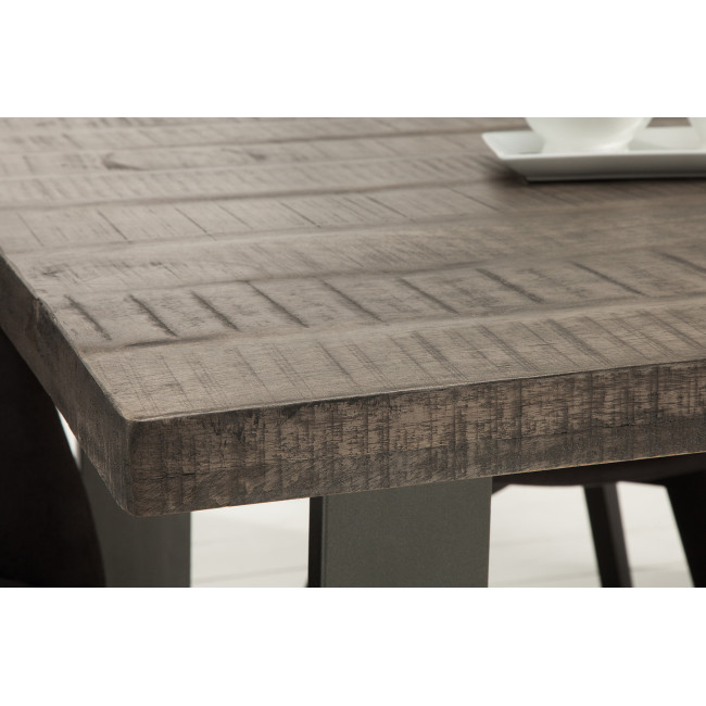 Jedálenský stôl 38655 160x90cm Masív drevo Mango šedé - PRODUKT JE SKLADOM - 2Ks Jedálenský stôl 38655 160x90cm Masív drevo Mango šedé - PRODUKT JE SKLADOM - 2Ks