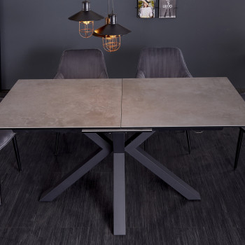 Rozkladací jedálenský stôl 41091 180/225x90cm Betón keramika