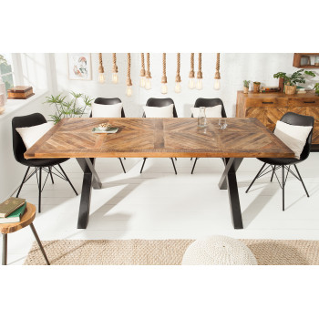 Jedálenský stôl 39286 160x90cm Masív drevo Mango prírodné