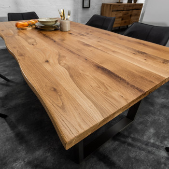 Jedálenský stôl 39437 200x100cm Masív drevo Divoký Dub