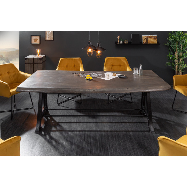 Jedálenský stôl 39756 220x100cm drevo Acacia Industrial
