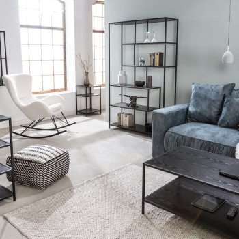 Knižnica/Regál 42025 135cm Slim Line  Čierny jaseň Knižnica/Regál 42025 135cm Slim Line  Čierny jaseň