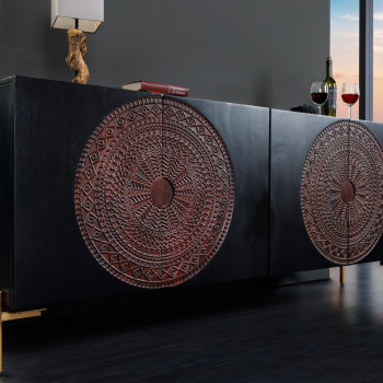 Komoda 41121 160cm Mandala Drevo Mango - PRODUKT JE SKLADOM U NÁS - 1Ks