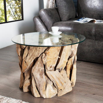 Konferenčný stôl 23208 60x60cm Drevo Teak