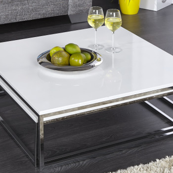 Konferenčný stôl 36083 75x75cm 2-Set Biely - PRODUKT JE SKLADOM - 2Ks