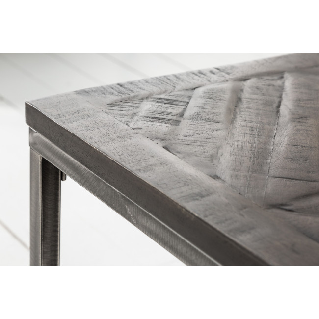 Konferenčný stôl 40058 100x50cm Drevo Mango šedé