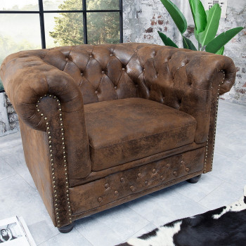 Kreslo 17383 Chesterfield Antik hnedá Kreslo 17383 Chesterfield Antik hnedá