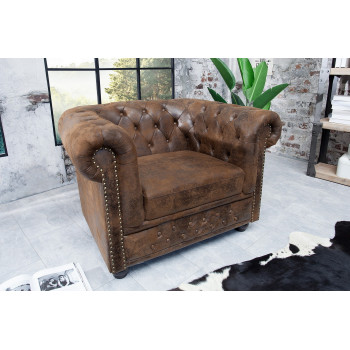 Kreslo 17383 Chesterfield Antik hnedá Kreslo 17383 Chesterfield Antik hnedá