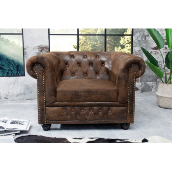 Kreslo 17383 Chesterfield Antik hnedá Kreslo 17383 Chesterfield Antik hnedá