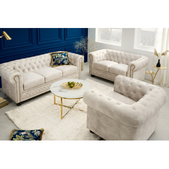 Kreslo 42312 Chesterfield Zamat Champagner Kreslo 42312 Chesterfield Zamat Champagner