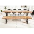 Lavica 37971 200cm Masív drevo Mango prírodná Lavica 37971 200cm Masív drevo Mango prírodná