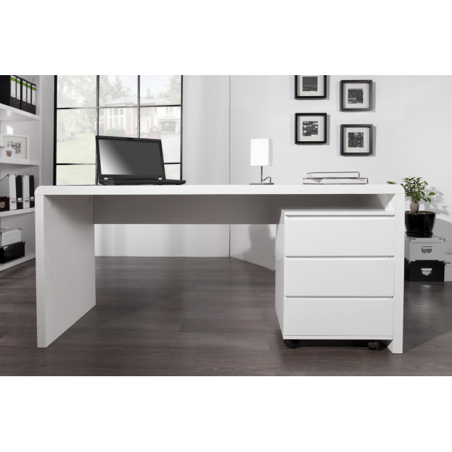 PC - stolík 36025 160x60cm Biely vysoký lesk