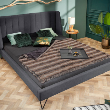 Posteľ 40763 160x200cm La Beaute Antracit Posteľ 40763 160x200cm La Beaute Antracit