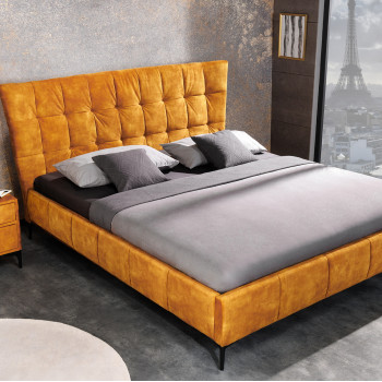 Posteľ 41667 180x200cm Boutique Zamat Žltá Posteľ 41667 180x200cm Boutique Zamat Žltá