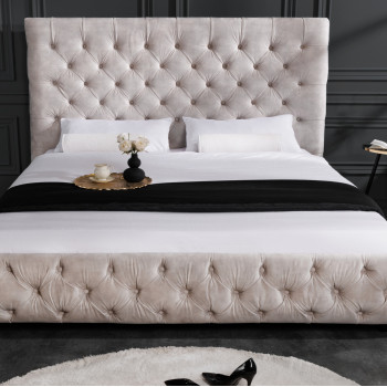 Posteľ 43105 180x200cm Zamat Champagne Posteľ 43105 180x200cm Zamat Champagne