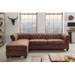 Rohová sedacia súprava 40611 Chesterfield Ľavá - Antik hnedá Rohová sedacia súprava 40611 Chesterfield Ľavá - Antik hnedá