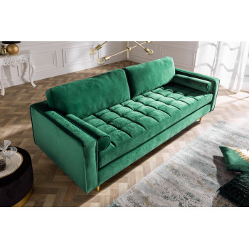 Sedacia súprava 39845 225cm Cozy - Zamat Smaragdovozelená