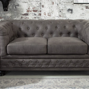 Sedacia súprava 40518 Chesterfield 2-sedenie Vintage Šedá Taupe Sedacia súprava 40518 Chesterfield 2-sedenie Vintage Šedá Taupe