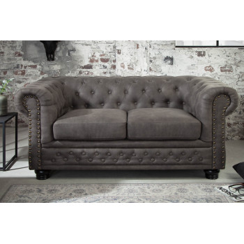 Sedacia súprava 40518 Chesterfield 2-sedenie Vintage Šedá Taupe Sedacia súprava 40518 Chesterfield 2-sedenie Vintage Šedá Taupe