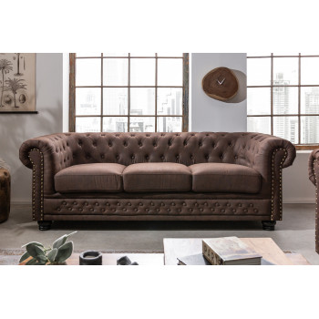 Sedacia súprava 40652 Chesterfield 3-sedenie Vintage Hnedá  Sedacia súprava 40652 Chesterfield 3-sedenie Vintage Hnedá