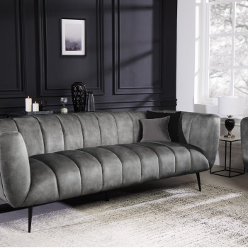 Sedacia súprava 41248 225cm Noblesse Zamat Šedá