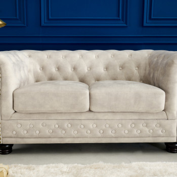 Sedacia súprava 42311 Chesterfield 2-sedenie Zamat Champagner Sedacia súprava 42311 Chesterfield 2-sedenie Zamat Champagner