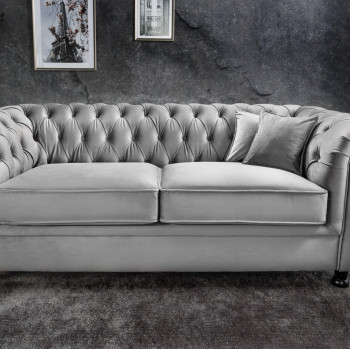 Sedacia súprava 43115 Windsor 3-sedenie Zamat Šedá Sedacia súprava 43115 Windsor 3-sedenie Zamat Šedá