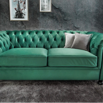 Sedacia súprava 43116 Windsor 3-sedenie Zamat Zelená Sedacia súprava 43116 Windsor 3-sedenie Zamat Zelená