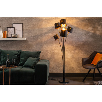 Stojaca lampa 40038 Levels 178cm Čierna - Zlatá Stojaca lampa 40038 Levels 178cm Čierna - Zlatá