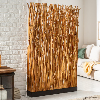 Stojaca lampa 40505 Paravent 180cm Prírodná Logan Drevo
