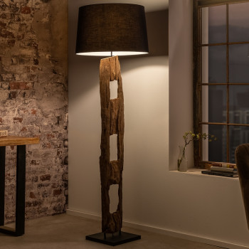 Stojaca lampa 41043 Barracuda 177cm Čierna Drevo Acacia Stojaca lampa 41043 Barracuda 177cm Čierna Drevo Acacia