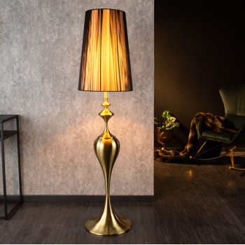 Stojaca lampa 41526 Lux III Čierna-zlatá Stojaca lampa 41526 Lux III Čierna-zlatá
