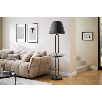 Stojaca lampa 43759 Servant 175cm Čierna