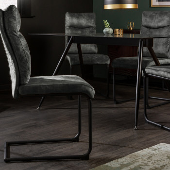 Stolička 41170 Comfort Zamat Tmavozelená Stolička 41170 Comfort Zamat Tmavozelená