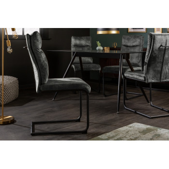 Stolička 41170 Comfort Zamat Tmavozelená