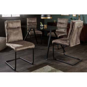Stolička 41172 Comfort Zamat Taupe antik Stolička 41172 Comfort Zamat Taupe antik