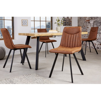 Stolička 41402 Aston Mikrofaser Hnedá Stolička 41402 Aston Mikrofaser Hnedá