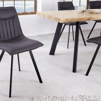 Stolička 41403 Aston Mikrofaser Šedá