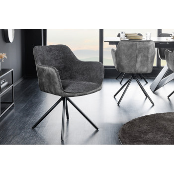 Stolička 44155 Verona látka Tmavošedá + Zamat Stolička 44155 Verona látka Tmavošedá + Zamat