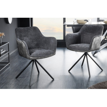 Stolička 44155 Verona látka Tmavošedá + Zamat Stolička 44155 Verona látka Tmavošedá + Zamat