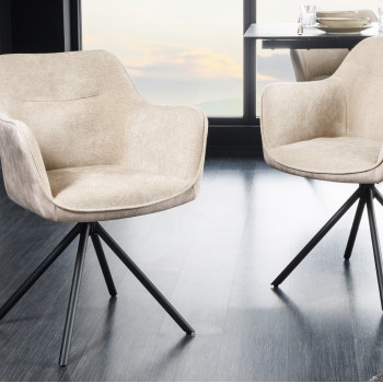 Stolička 44156 Verona látka Champagne + Zamat Stolička 44156 Verona látka Champagne + Zamat