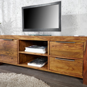 TV-skrinka 22684 135cm Masív drevo Sheesham/Palisander