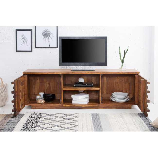 TV-skrinka 38411 150cm Relief Drevo Sheesham/Palisander TV-skrinka 38411 150cm Relief Drevo Sheesham/Palisander
