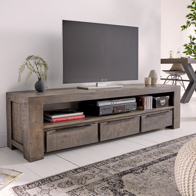 TV-skrinka 39279 170cm Masív drevo Mango Industrial look - PRODUKT JE SKLADOM - 2Ks TV-skrinka 39279 170cm Masív drevo Mango Industrial look - PRODUKT JE SKLADOM - 2Ks