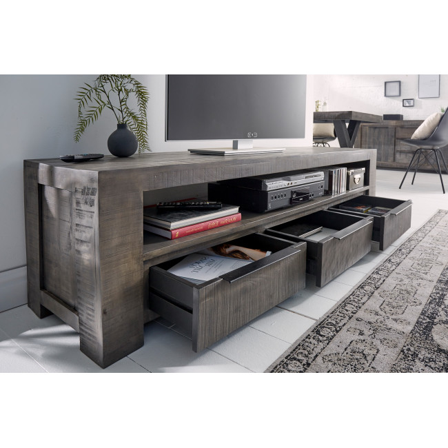 TV-skrinka 39279 170cm Masív drevo Mango Industrial look - PRODUKT JE SKLADOM - 2Ks TV-skrinka 39279 170cm Masív drevo Mango Industrial look - PRODUKT JE SKLADOM - 2Ks