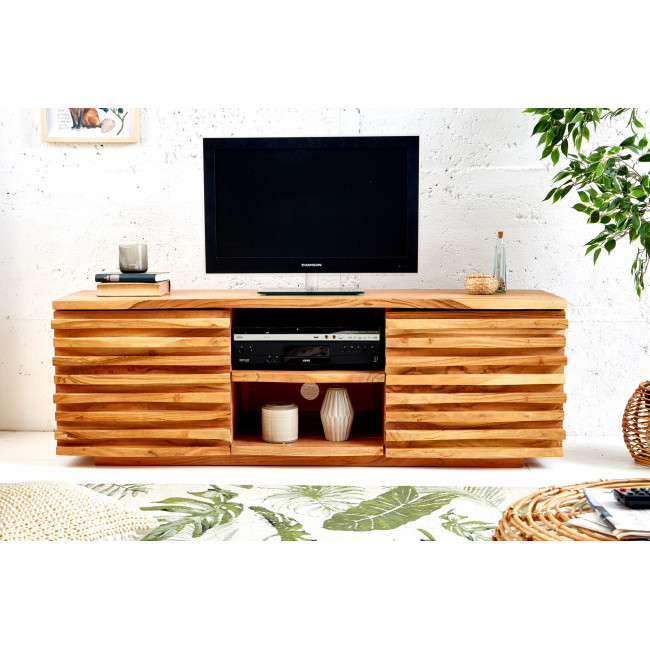 TV-skrinka 39737 150cm Relief Drevo Acacia - PRODUKT JE SKLADOM - 1Ks